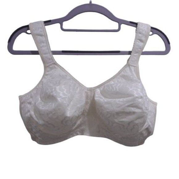 Playtex 18 Hour Ultimate Lift and Support Wireless Bra Ivory Cream Sz 40DD 4745 - Picture 1 of 8